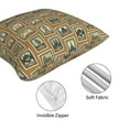 thumbnail image 4 of Throw Pillow Covers, Stamp Pattern worlds Soft Square Pillow Cases with Invisible Zipper for Couch Bed Sofa, Farmhouse Fall Home Decor 20"x20", 4 of 7