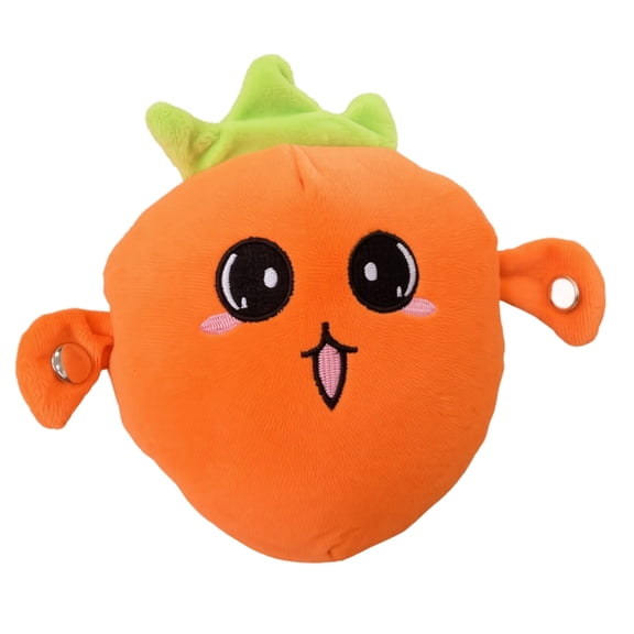 Plush Carrot Doll, Soft Stuffed Cute Cartoon Anime Character, 6.3 inch Single Orange Plush Toy for Kids Toddlers Playtime Home Party Decoration Cuddle Gift for Carrot Themed Collection