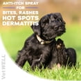 thumbnail image 4 of VetWELL Hydrocortisone Spray for Dogs & Cats - Itchy Skin Relief from Hot Spots, Bites, Scrapes, Irritated Skin, & Dermatitis - 4 oz Anti Itch Spray with Pramoxine, 4 of 9
