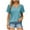 Sky Blue, variant on Scyoekwg Casual Womens Tops Short Sleeve Loose Womens Summer Fashion Ladies Blouses Dressy Casual Trendy Cute T Shirts Going Out Tops