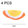 thumbnail image 2 of 4 piezas de juguete para perros con forma de fruta, juguete para perros con forma de comida, juguete para perros con chirrido, juguete para cachorros, 2 of 5