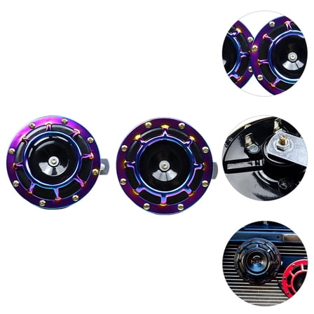 Worgeous Extra Loud Air Horn Increase Sound 1 Pair Purple Iron