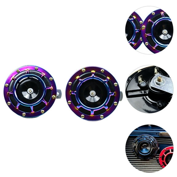 Worgeous Extra Loud Air Horn Increase Sound 1 Pair Purple Iron