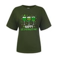 thumbnail image 5 of Midsumdr Womens Tops 2025 St. Patrick's Day Graph Printed Short Sleeves Tops Casual Spring Summer Pullover Loose Fit Blouse Tops, 5 of 6