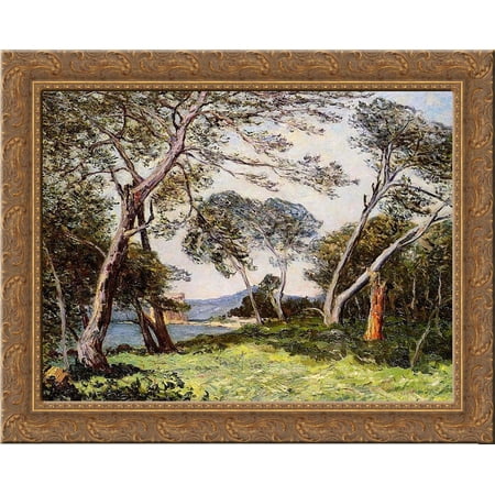 The Pines of the Ile St. Morah 24x20 Gold Ornate Wood Framed Canvas Art by Maufra, Maxime