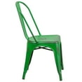 thumbnail image 3 of Distressed Copper Metal Indoor-Outdoor Stackable Chair, 3 of 9