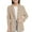 01-Khaki, variant on RUTAYY Girl Child Blazer Jacket Long Sleeve Notched Collarss/Lapel Collarss With Inner Pocket Open Front Casual Suit Fun & Vibrant Designs, Beige, 11-12 Years