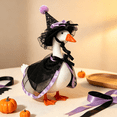thumbnail image 3 of Halloween Porch Goose Outfit Witch Costume Set With Purple Cape And Hat, Halloween Porch Goose Halloween Outfit Fall Porch Goose Outfit For Outdoor Yard Patio Garden Statue Decoration, 3 of 5