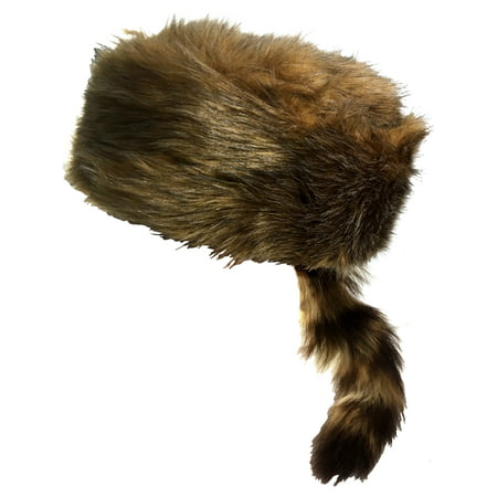 Adults Large Daniel Boone Raccoon Blonde Coonskin Hat Costume