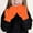 Orange, variant on SGFCWSX Kids Snow Gloves Winter Knit Full Finger Daily Use Mittens for Boys Girls Fleece Lined Warm Gloves Blue Free Size