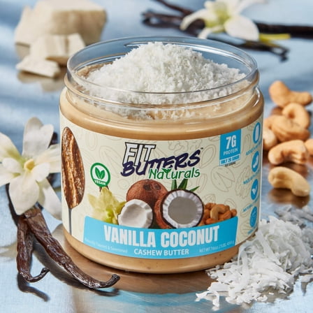 Fit Butters Naturals Vanilla Coconut Cashew Butter (Vegan)