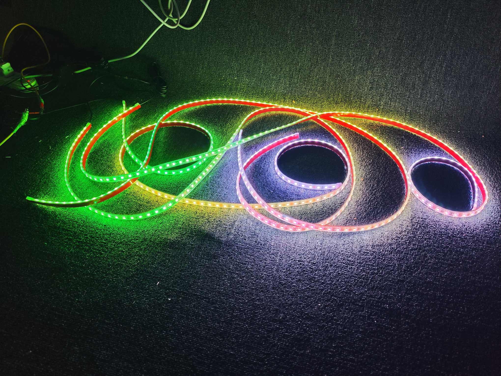 Tzvmnylighting Factory - 12PCS 6.5FT 78" Single Row Dream Color CHASING For Slingshot Shiny Night Underglow Light LED Strips Play With Music APP +Remote Waterproof