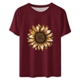thumbnail image 2 of Camisetas de Manga Corta para Mujeres de Longitud Regular de Poliéster Sólido, Camiseta de Fiesta de Mayo Y Blusa Del Festival para la Primavera Y el Verano, 2 of 3