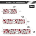 thumbnail image 4 of 2 PCS Faucet Splash Catcher, 30"x5" Red Poppy with Green Leaves Microfiber Cloth Kitchen Faucet Absorbent Mat Sink Splash Guard Faucet Mat for Kitchen Sink Water Absorbent Mat for Kitchen, 4 of 7