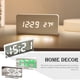 thumbnail image 3 of Monstrate Reloj despertador LED superficie curva multifuncional decoración de ajustable calendario temperatura para suministros de dormitorio Electrodomésticos Luz blanca/verde, 3 of 6