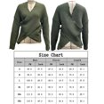 thumbnail image 2 of Suéter de lana cruzado informal para mujer Top holgado Color sólido de talla grande Otoño Invierno FLhrweasw Para estrenar, 2 of 2
