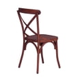 thumbnail image 4 of Chaise Arrière en Métal X Série Vintage - Rouge-Ensemble de 2, 4 of 8