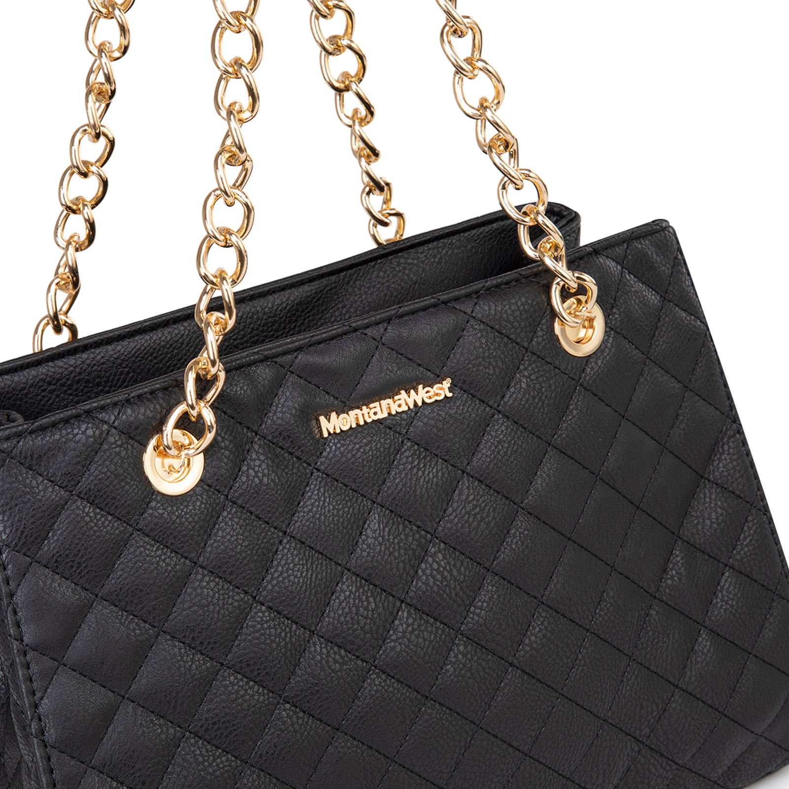 Montana West Medium Quilted Tote Bag photo 3