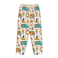 thumbnail image 3 of Lsque Fall Pumpkins And Sunflowers Print Women's Pajama Pants, Lounge Pant - Comfortable Home Wear,Elastic Waistband, Stylish Design-Medium, 3 of 9
