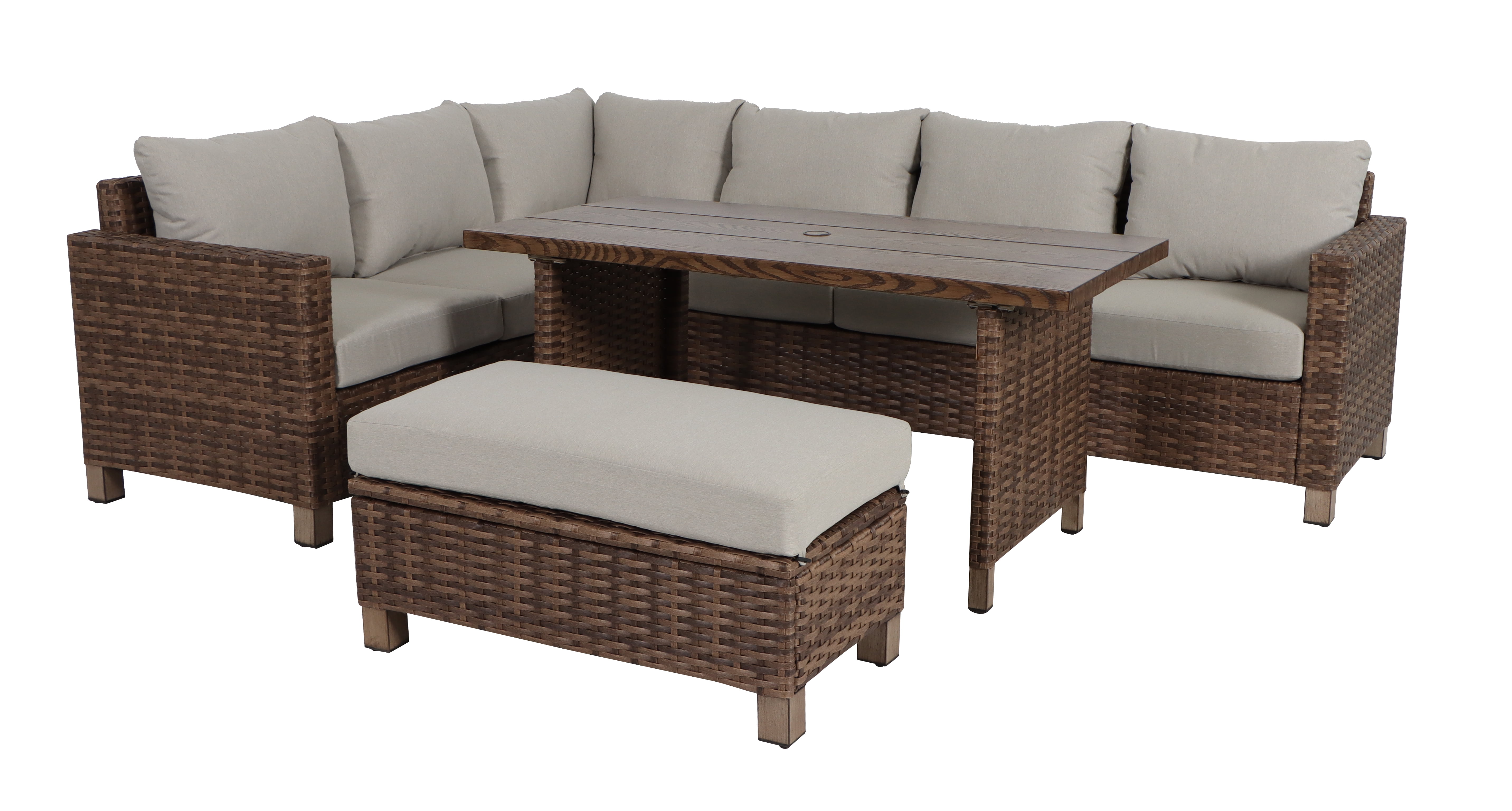 4PC SECTIONAL DINING
