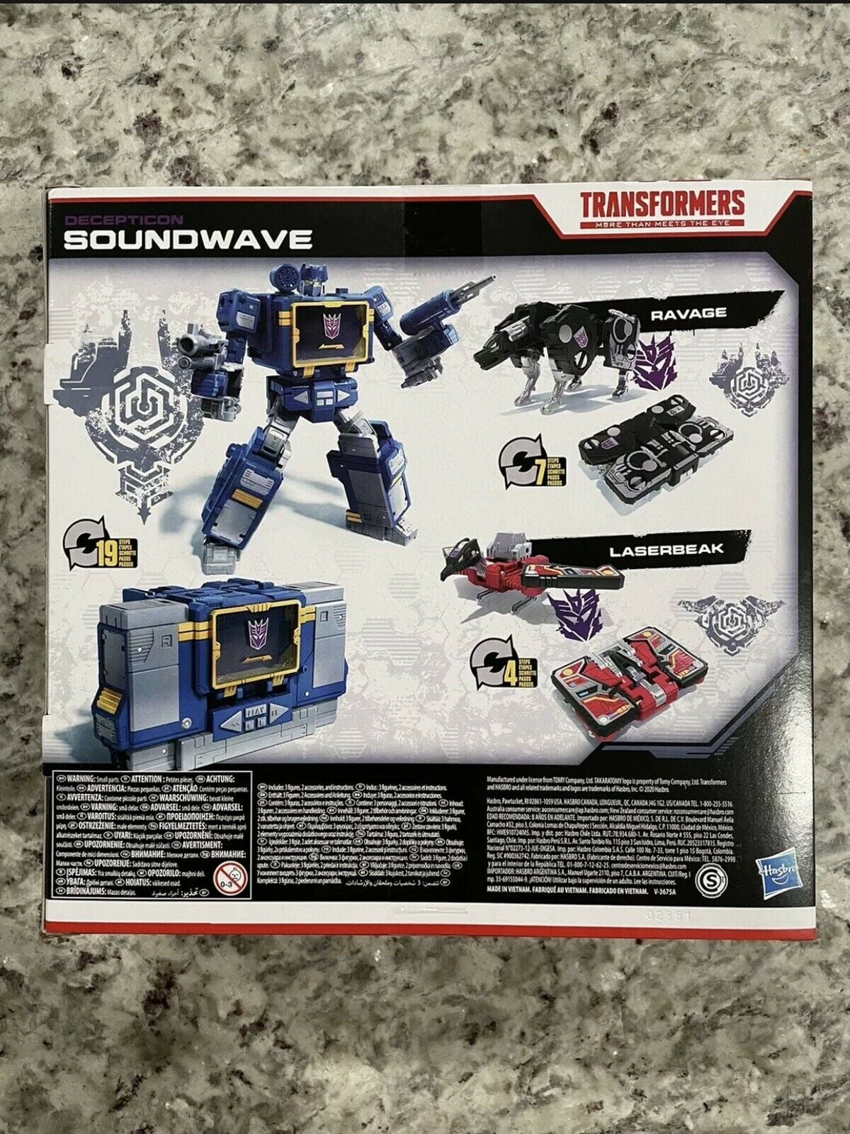F0708 Action Figure Voyager Soundwave 7in for sale online Hasbro Transformers Netflix War for Cybertron 
