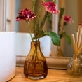 thumbnail image 3 of Amber Handblown Glass Bottle, 3 of 10