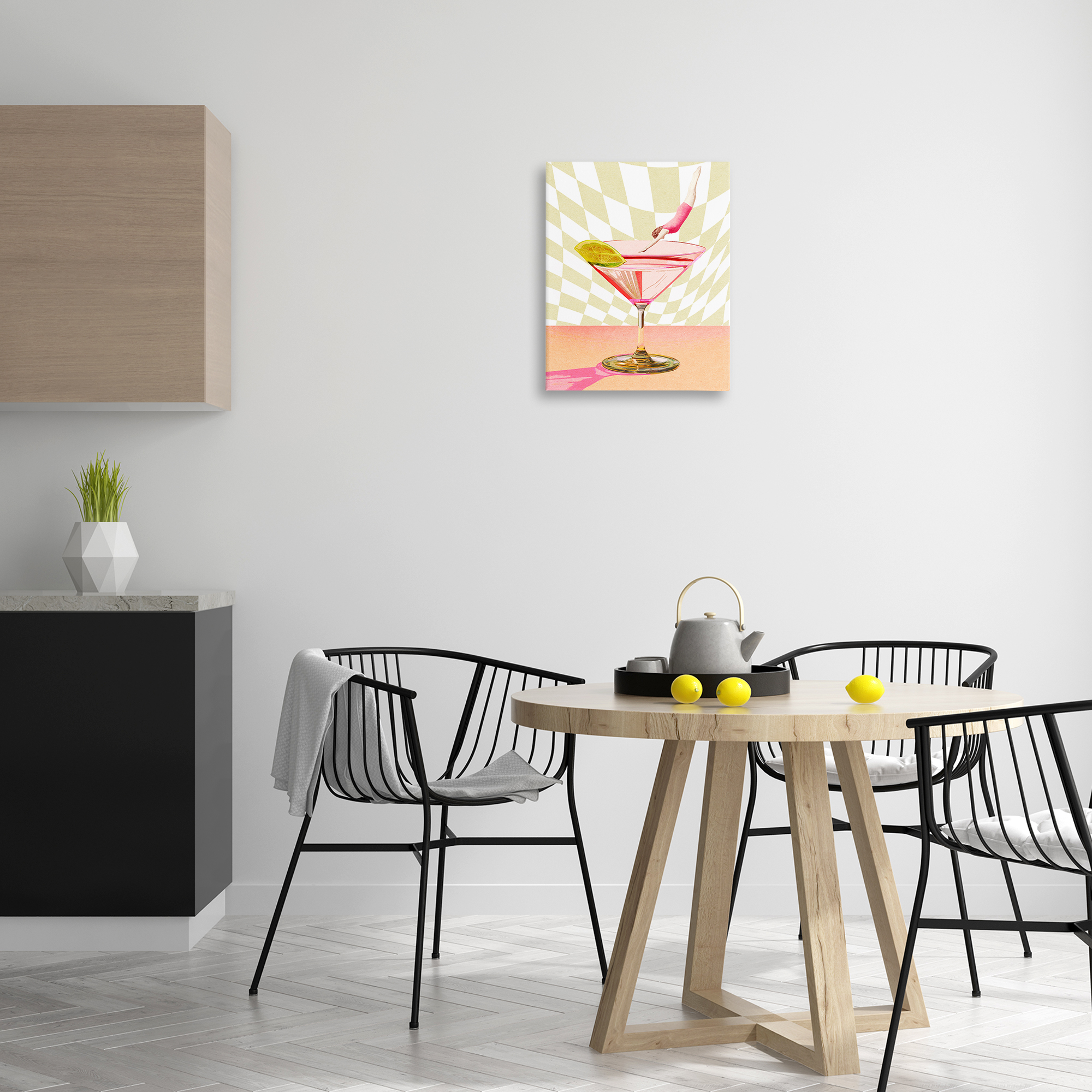 Stupell Industries Diving into Cocktail Food & Beverage Painting Wrapped Canvas Art Print Wall Art, 16 x 20