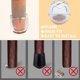 thumbnail image 4 of 16 Pieces Chair Caps 22-26mm Furniture Glides Round Square Silicone Protection Furniture Foot Pads Chair Leg Caps Table Cover Scratches Protectors, 4 of 5