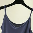 thumbnail image 4 of MESSUEN Cami Tops for Women Cropped Tops V-neck Camisole Spaghetti Strap V Neck Innerwear Slimming Shaping Basic Thin Casual Top for Women Basic Crop Top Womens Summer Tops Casual Dark Blue XL, 4 of 7
