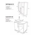 thumbnail image 5 of Combo de Gabinete para Baño con Puerta Y Cajón con Lavabo Y Monomando + Botiquín con Espejo, 5 of 5