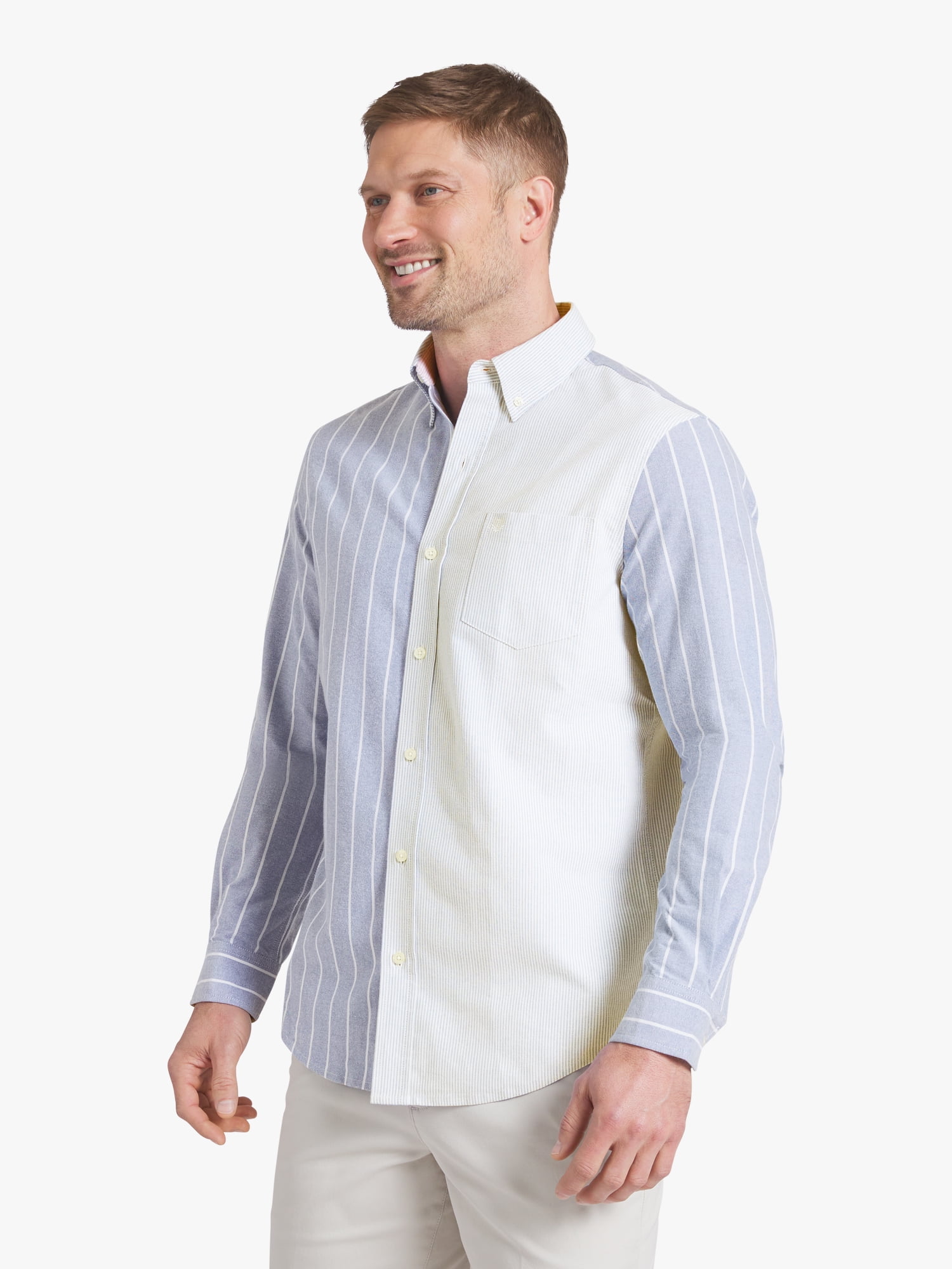 Chaps Men's & Big Men's Long Sleeve Oxford Woven Shirt, Sizes S-3XL