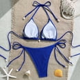 thumbnail image 6 of Stamzod Bikini Sets for Women 2 Piece Cheeky High Cut Bathing Suit Summer Beach Swimwear 2026 Swim Suits Blue-3 S, 6 of 8