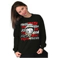 thumbnail image 4 of Betty Boop Cartoon Fresher then Fresh Women Crewneck Sweatshirt Brisco Brands X, 4 of 6