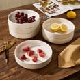 thumbnail image 5 of Famiware Star 8.1" Pasta Bowls, Large Dinner Bowls Set of 4, Matte White, 5 of 7