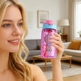 thumbnail image 4 of Kids Toddler Sippy Cup LeakProof Portable Water Bottle with Soft Silicone Straw, Spill Proof, Easy to Clean, Lightweight for Baby Daily Use Travel Outdoor Kindergarten A, 4 of 6