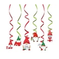 thumbnail image 4 of Vikakiooze Christmas Hanging Swirl Decorations 6pcs PET Ceiling Hanging Swirl Yard Party, 4 of 9