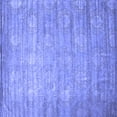 thumbnail image 1 of Ahgly Company Machine Washable Indoor Square Abstract Blue Contemporary Area Rugs, 3' Square, 1 of 4
