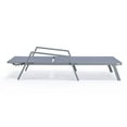 thumbnail image 2 of LeisureMod Marlin Set of 2 Gray Aluminum Lounge Chair & Fire Pit Set – Outdoor Patio Furniture for Backyard, Garden, or Porch, 2 of 22