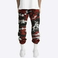 thumbnail image 4 of Men's Camo Cargo Pants Casual Camouflage Print Stretch Elastic Waist Tapered Tactical Climbing Pants with Pockets Fashion Sweatpants, 4 of 7