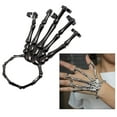 thumbnail image 1 of Pulsera de cráneo Hugo Anillos de elasticidad de aleación Negro, 1 of 7
