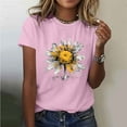 thumbnail image 2 of Womens Tops, Womens Summer Tops Dressy Casual 2025 Spring Womens Blouses Casual Summer Big Workout Tshirts Shirts Adults Basic Tees Fitted V Neck Womens Fashion Tops, 2 of 5
