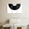 thumbnail image 2 of Elephant Stock Vinyl Record Wall Art - Horizontal Multi Panel Canvas - Living Room Wall Decor - Music Multi Panel - White And Black Decor - 38" x 24", 2 of 8