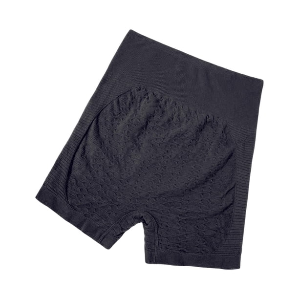 Pantalones cortos de gimnasio para mujer, sin costuras, para hacer ejercicio, yoga, correr, ciclismo, realza los glúteos. negro