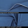 thumbnail image 5 of PiccoCasa 1Pc Pillowcase Zipper Long Staple Cotton, Queen Navy Blue, 5 of 8