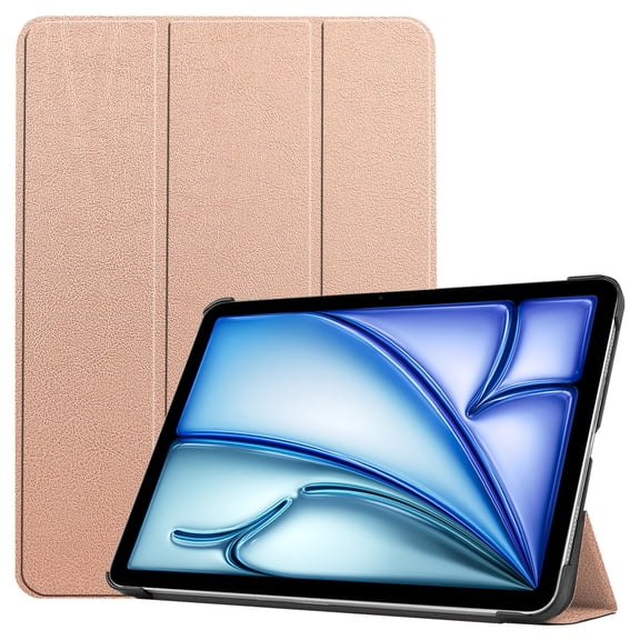 DWaybox Case for iPad Air 13‑inch (M4) 2026 Model A3462 – Slim Folio Cover with Adjustable Kickstand | Shockproof Protection & Ultra-Lightweight Hard Shell -Rose Gold