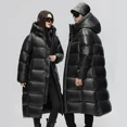 thumbnail image 5 of Ropa de diseñador para hombre, chaqueta larga con capucha de lujo para hombre, abrigos masculinos con relleno de ganso para invierno, chaqueta acolchada, abrigo informal para el frío, 5 of 5