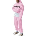 thumbnail image 1 of TIMIFIS Ensemble de Survêtement pour Hommes Roses 2 Pcs à Capuche, Tenue de Sport Athlétique, Chandail à Enfiler Décontracté pour Course Jogging Ensemble de Tenue de Sport SetsFall, 1 of 6