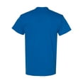 thumbnail image 4 of Men Heavy Cotton Multi Colors T-Shirt Color Neon Blue Small Size, 4 of 5
