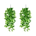 thumbnail image 1 of Plantas Colgantes Artificiales Bearachild 2 Piezas Hiedra Verde Hoja de Simulación, 1 of 6