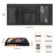 thumbnail image 6 of FUIALDOLG Polyester Kids Trifold Wallet with Compact Lightweight Children's Wallet for Travel, Painted American Flag Design Teen Wallet, 6 of 6